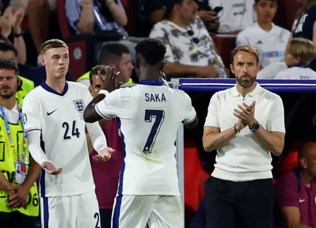 Cole Palmer and Bukayo Saka