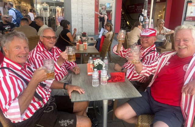 Denmark fans in Munich