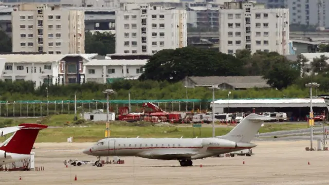 The plane was seen in Bangkok this morning