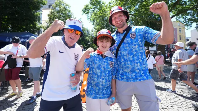 England fans at Euro 2024 in Cologne