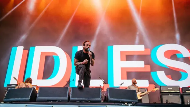 IDLES performing on the 24th June 2022 Other Stage at Glastonbury Festival 2022