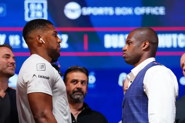 Anthony Joshua and Daniel Dubois face off