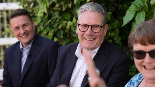 Keir Starmer visits Long Lane Surgery in Coalville, a GP practice in the East Midlands