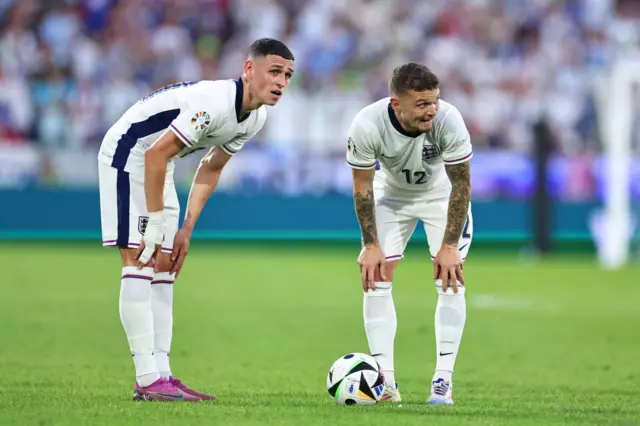 Phil Foden and Kieran Trippier