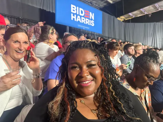 Michelle at Biden rally