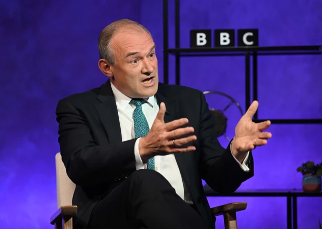 Liberal Democrat leader Ed Davey