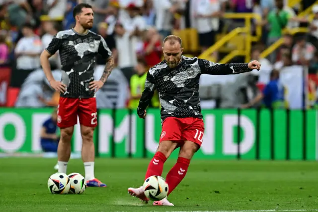 Denmark's midfielder Christian Eriksen