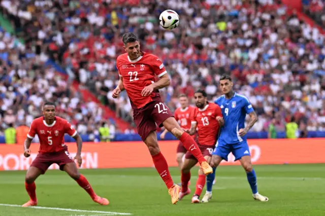 Switzerland's defender Fabian Schaer