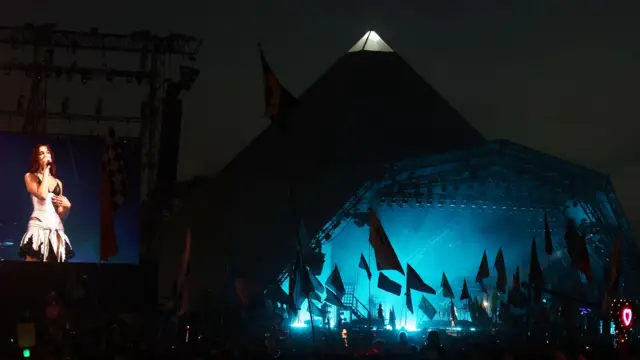 Dua Lipa headlines the Pyramid stage