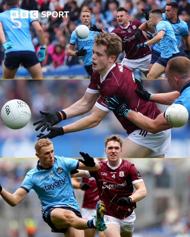 Action from the first half of the All-Ireland quarter-final