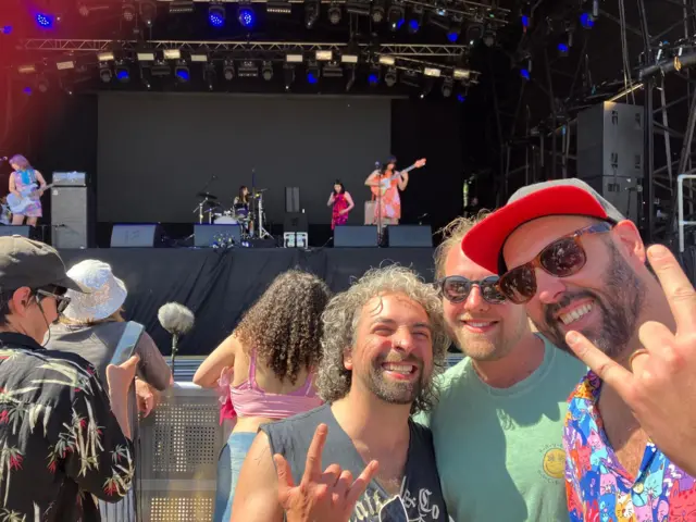 Festival-goers at Otoboke Beaver show