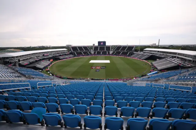 General view of Nassau County International Cricket Stadium in New York