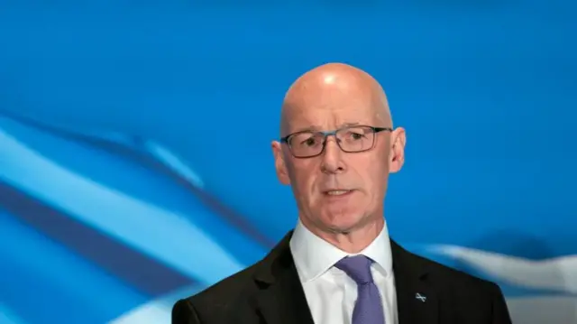 Scottish National Party Leader John Swinney during the SNP General Election Campaign launch with SNP Westminster candidates and activists at the Radisson Blu Hotel in Glasgow. Picture date: Sunday June 2, 2024