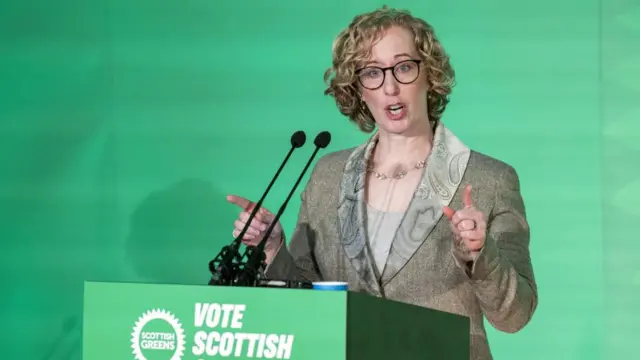 File photo dated 06/04/24 of Scottish Green Party co-leader Lorna Slater speaking during the Scottish Green Party Spring conference.