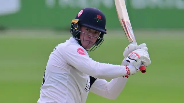 Keaton Jennings batting for Lancashire