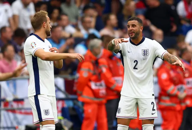 Harry Kane and Kyle Walker