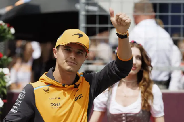 Lando Norris at the Austrian Grand Prix