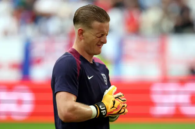 England goalkeeper Jordan Pickford