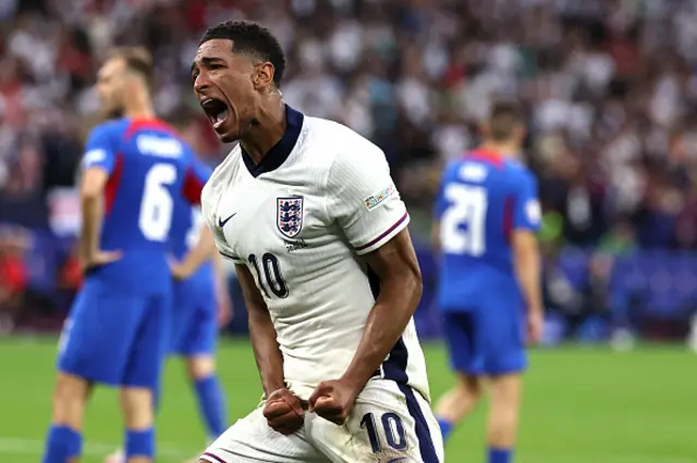 Jude Bellingham of England celebrating