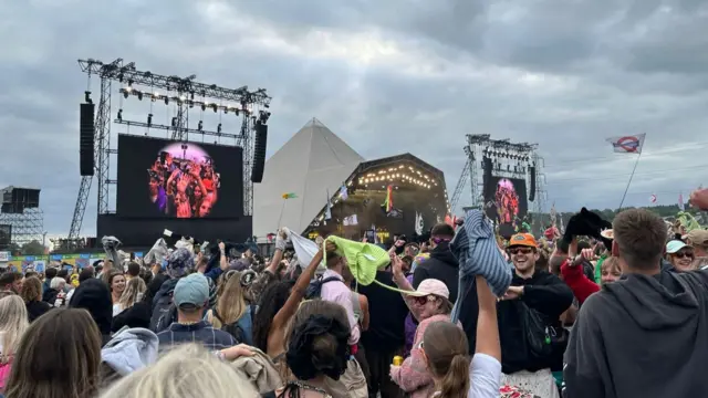 Crowd in front of the stage