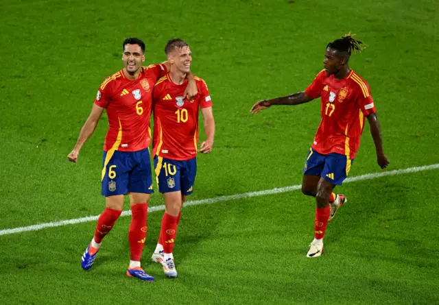 Spain celebrate