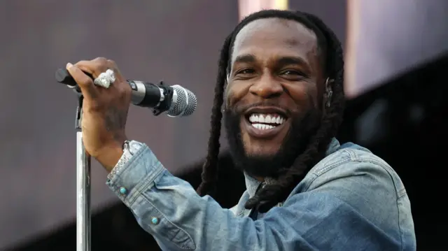 Burna Boy performs during day five of the Glastonbury Festival at Worthy Farm