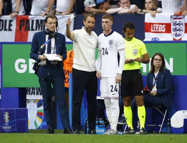 Gareth Southgate and Cole Palmer