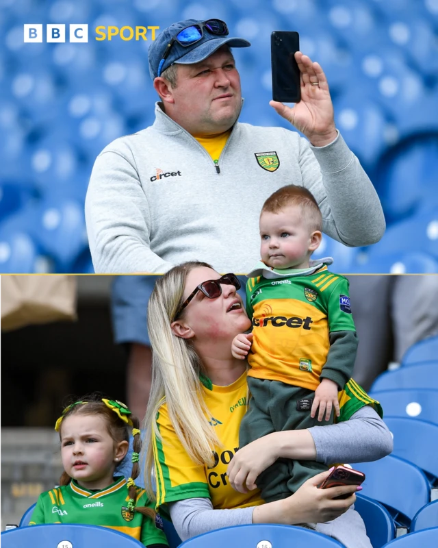 Donegal fans in Croke Park