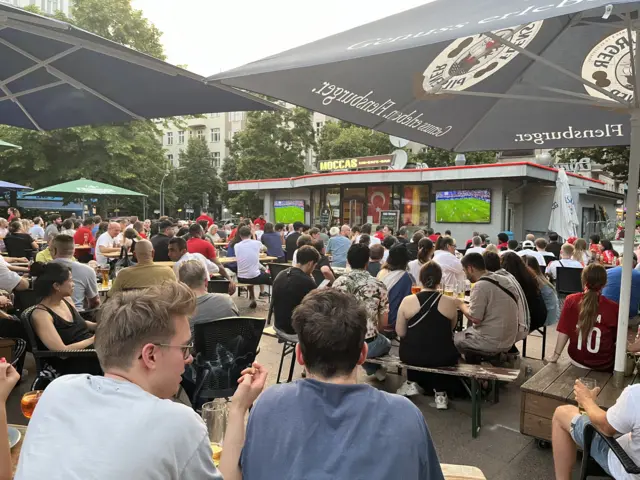 England fans IN Gelsenkirchen