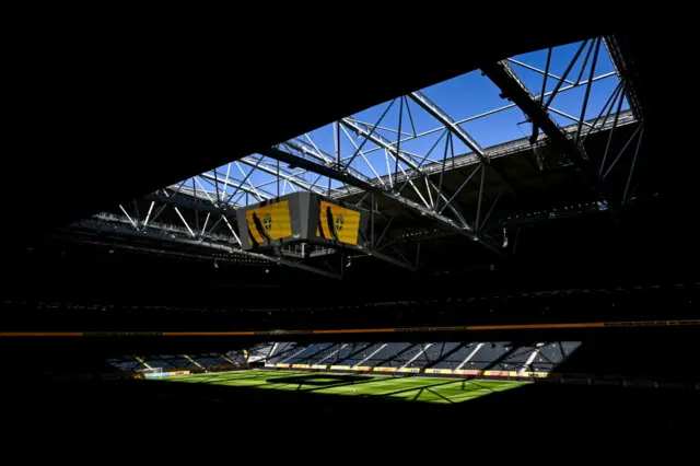 A view of the Friends Arena in Stockholm, Sweden