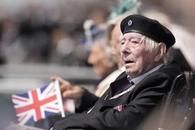 In France, President Emmanuel Macron is at an event in Plumelec, Brittany, in the west of the country.   There are multiple events in Normandy, where the Allied troops landed on the beaches 80 years ago. One is at Pegasus Bridge, the site of an important battle.   Veterans are also gathering in Sainte-Marie-du-Mont, a town in Normandy which lays claim to being the first to be liberated by American troops.