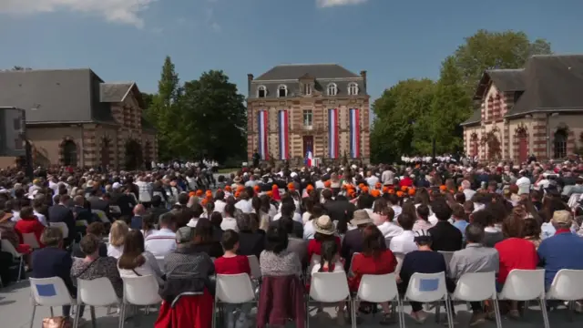 A view of the assembled audience