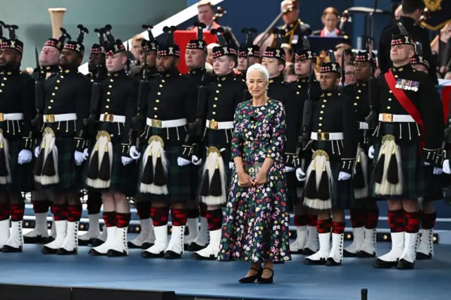 Helen Mirren on stage