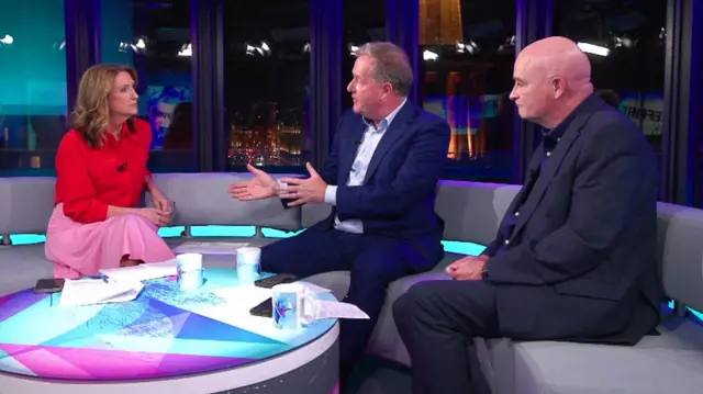 Piers Morgan and Mick Lynch speak on Newsnight