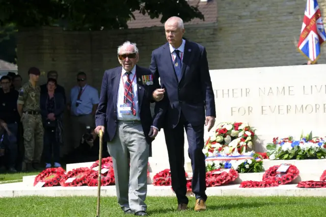 Veteran walking