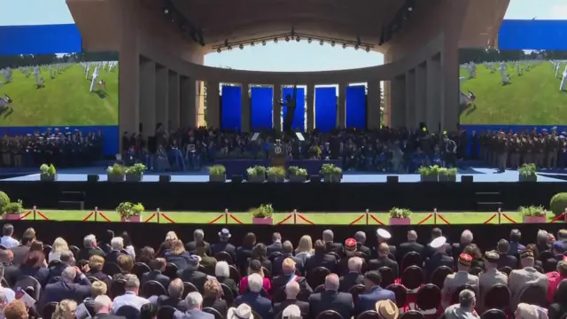 D-Day memorial event stage