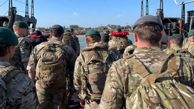 Soldiers walking