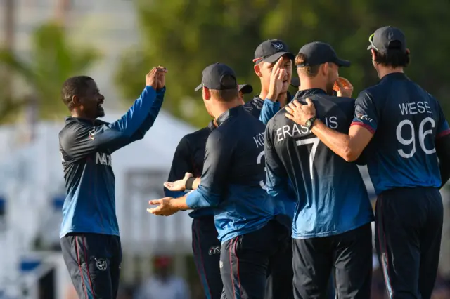 Namibia celebrate