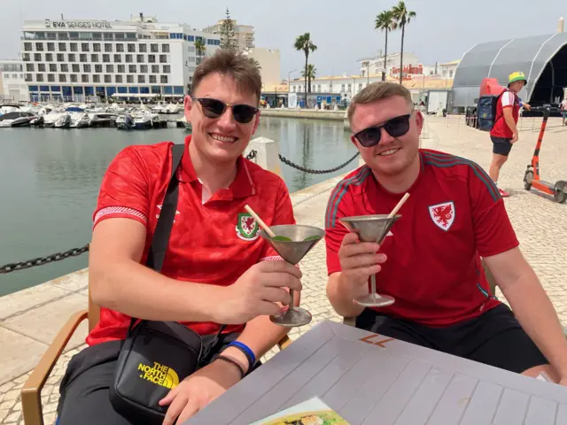 Keelan Shiell and Mathew Owen from Anglesey