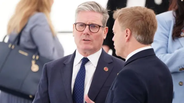 Labour leader Sir Keir Starmer and Defence Secretary Grant Shapps