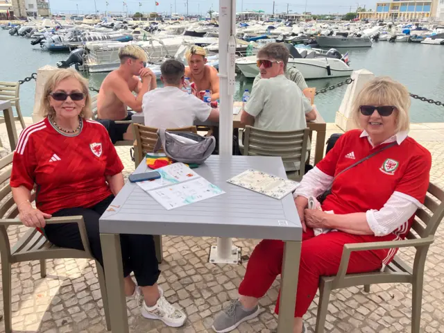 Pamela Lloyd and Linda Neubert from Cardiff