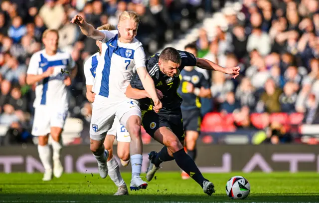 John McGinn in action for Scotland