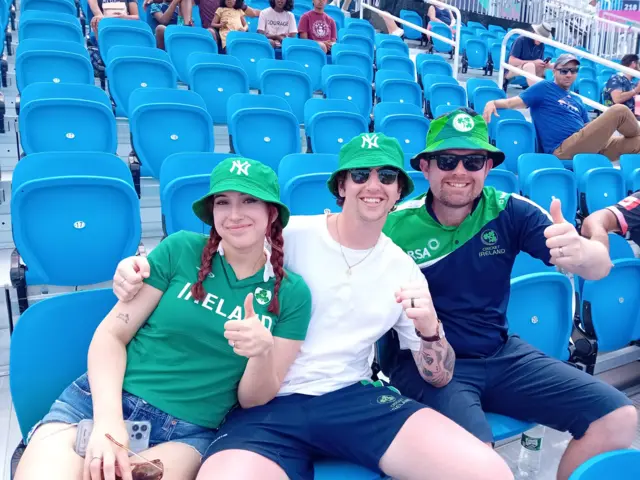 Ireland fans at the T20 World Cup match against Canada