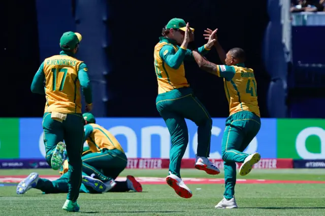 South Africa celebrate