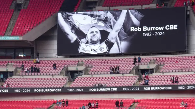 Rob Burrow picture at Wembley