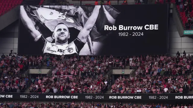 Rob Burrow tribute at Wembley