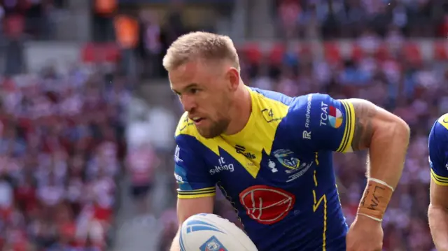 Matt Dufty in action for Warrington