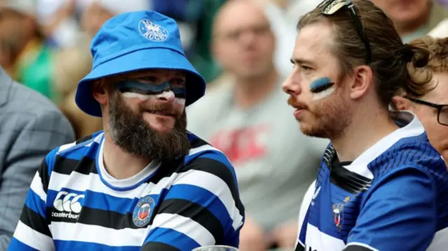 Bath fans at Twickenham