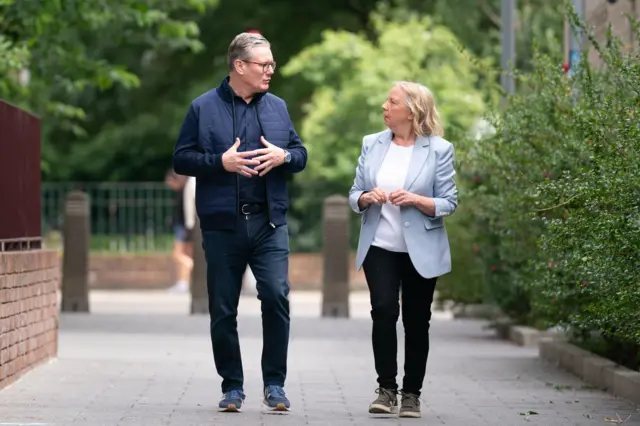 Keir Starmer and Deborah Meaden