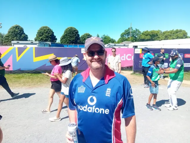 An England fan in New York